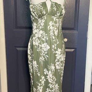 Floral Green Dress